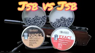 Jsb Hades vs Jsb Exact grouping test @ 30 meters