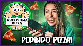 PEDINDO PIZZA COM A VOZ DO CEBOLINHA! PARTE 2