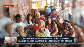 123 YEARS OLD NA LOLA SA KABANKALAN, NEGROS OCCIDENTAL POSIBLENG PINAKAMATANDA SA MUNDO