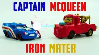 Captain McQueen VS Iron Mater New Found Power! Claymation