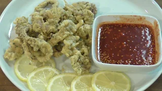 how to prepare and cook octopus : fried octopus recipe