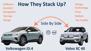 A Side By Side Comparison: The Volkswagen ID.4 & Volvo XC40
