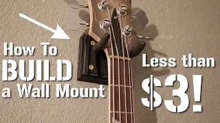 AWESOME DIY Guitar Wall Mount for less than $3