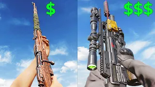 Cheapest Gun vs Most Expensive Gun!