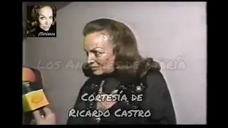 María Félix entrevistada a la salida del Palacio de Minería/Entrevista realmente inedita/