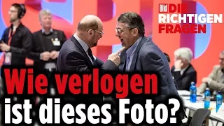 Martin Schulz und Sigmar Gabriel lachen wieder zusammen – alles wieder normal?