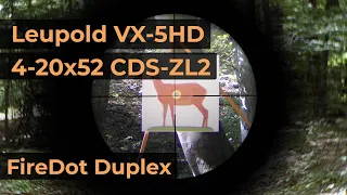 Leupold VX-5HD 4-20x52 CDS-ZL2 Reticle FireDot Duplex | Optics Trade Reticle Subtensions