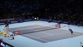 Roger Federer v Novak Djokovic Nitto ATP Finals 14-Nov-2019 (4K60p)