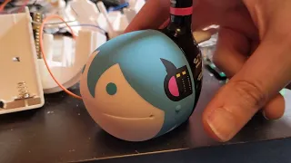 Modded Hatsune Miku Otamatone sine wave test