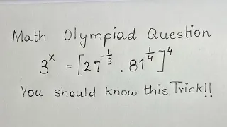 Math Olympiad Question | Nice Equation | You should know this trick!!