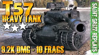 WoT T57 Heavy Tank Gameplay ♦ 9.8k Dmg ♦ Heavy Tank Review