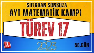 Türev 17 (Ekstremum Noktaları)  AYT Matematik Kampı| 56.Gün |AYT Matematik Konu Anlatım