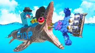 We Fought the Ctop Mosasaurus and More in Animal Revolt Battle Simulator Multiplayer!