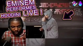 EMINEM PERFORMED HOUDINI LIVE !! | Wolf Sama Reacts