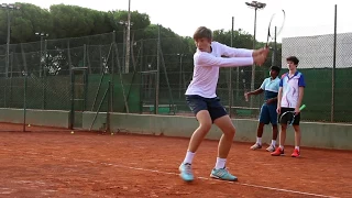 Forehand-backhand practice