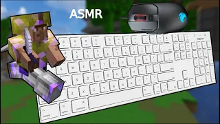 [Handcam] Hypixel Bedwars l Keyboard & Drag Clicking Mouse Sounds Solo Queue (ASMR)