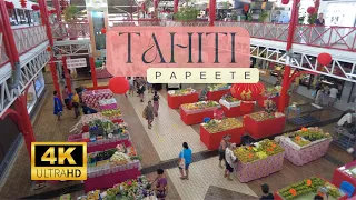 TAHITI - Papeete, Marché de Papeete Market, Place Vai’ete, Streetlife