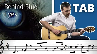 Behind Blue Eyes (Limp Bizkit) Fingerstyle Guitar Tab