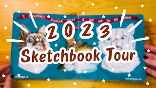 Tour of My 2023 Sketchbook! ⎮ Sketchbook Flip Through ✨