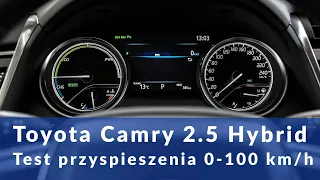 Toyota Camry 2.5 Hybrid 218 KM - przyspieszenie 0-100 km/h 🏁 (acceleration)