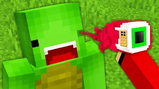 JJ Build SECRET BASE INSIDE A Mikey'S EYE in Minecraft Challenge (Maizen Mizen Mazien) Parody