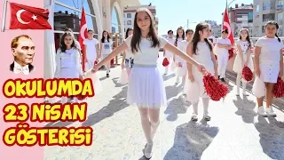 OKULUMDA 23 NİSAN ÇOCUK BAYRAMINI KUTLADIK | ŞİİRLER OYUNLAR YENİ OKULUM Eğlenceli Çocuk Videosu BF