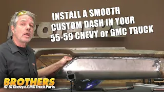 55-59 Chevy & GMC Truck How to Install a SMOOTH Dash Face/Remove Your Glovebox Door Tips & Tricks!