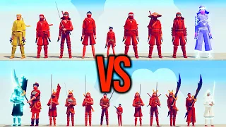 NINJA TEAM vs SAMURAI TEAM | TABS - Totally Accurate Battle Simulator