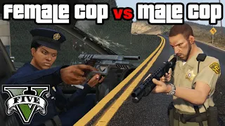 Male cop VS Female Cop (GTA V)