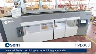 scm hypsos - universal 5 axis machining centre with integrated cabin