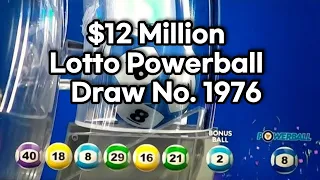 $12 Million Lotto Powerball New Zealand | Draw No. 1976 (Saturday 11th Jul 2020)