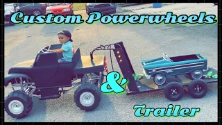 Custom Power-wheels Hauler and Goodneck Trailer!