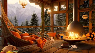 Beautiful Relaxing Hymns Music, Calm meditation Music,  " Cottage Winter Porch " by Dreamy Ambience