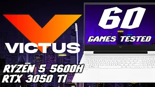 HP Victus 16 (2021)  - 60 Games Tested (RTX 3050 TI, Ryzen 5 5600H)