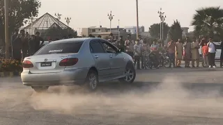 Toyota Corolla Drifting | Pakwheels Auto Show Gujranwala 2023 | Master city