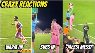 🤯CRAZY Reactions When Leo Messi Warm Up and Comes In vs Colorado Rapids