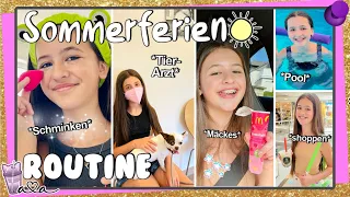 SOMMERFERIEN ROUTINE ☀ DRAMA TIERARZT mit VIA 😭 Schmink Routine, Pool, Shoppen 💜 Alles Ava