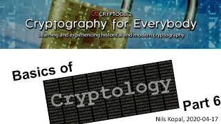 Basics of Cryptology – Part 6 (Modern Cryptography – Block Ciphers – SPN Ciphers)