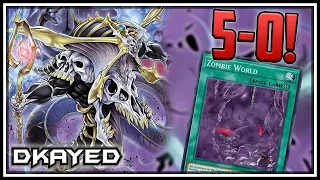 5-0! Zombie World Doomking Control! Negate and BANISH! NO ELDLICH! [Yu-Gi-Oh! Master Duel]