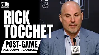 Rick Tocchet Reacts to Vancouver Canucks Series Loss vs. Edmonton, Lessons From Canucks Year