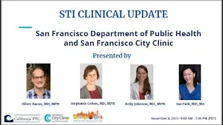 STI Clinical Update Webinar: San Francisco Department of Public Health, San Francisco City Clinic