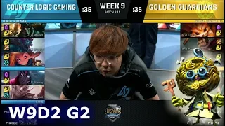 CLG vs Golden Guardians | Week 9 Day 2 S8 NA LCS Summer 2018 | CLG vs GGS W9D2