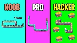 NOOB vs PRO vs HACKER in Train Taxi