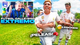 REACCIONANDO A FUTBOL CALLEJERO *LESIONES, PELEAS SALVAJES Y GOLAZOS*