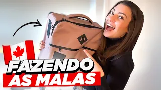 Partiu VANCOUVER! Fazendo as malas - dicas para fazer mala  - viagem dentro do intercâmbio