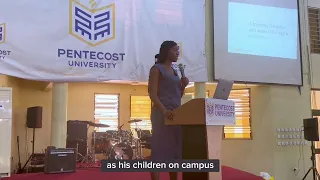 EXCELLENCE IN UNIVERSITY | Marie Wiseborn speaks at Pentecost University @Pentvars_