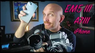 OLYMPUS EM5 III - Casual Video VS Sony A7III and iPhone 11 Pro Max!