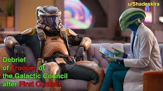 Debrief of trooper of the Galactic Council after first contact | HFY | Sci-Fi Story