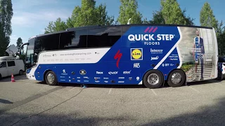 Inside the Quick-Step Floors Team Bus at the Tour de France