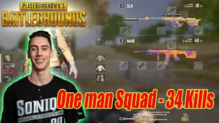 TGLTN |34 Kills| One man Squad (1 vs 4 - Erangel)